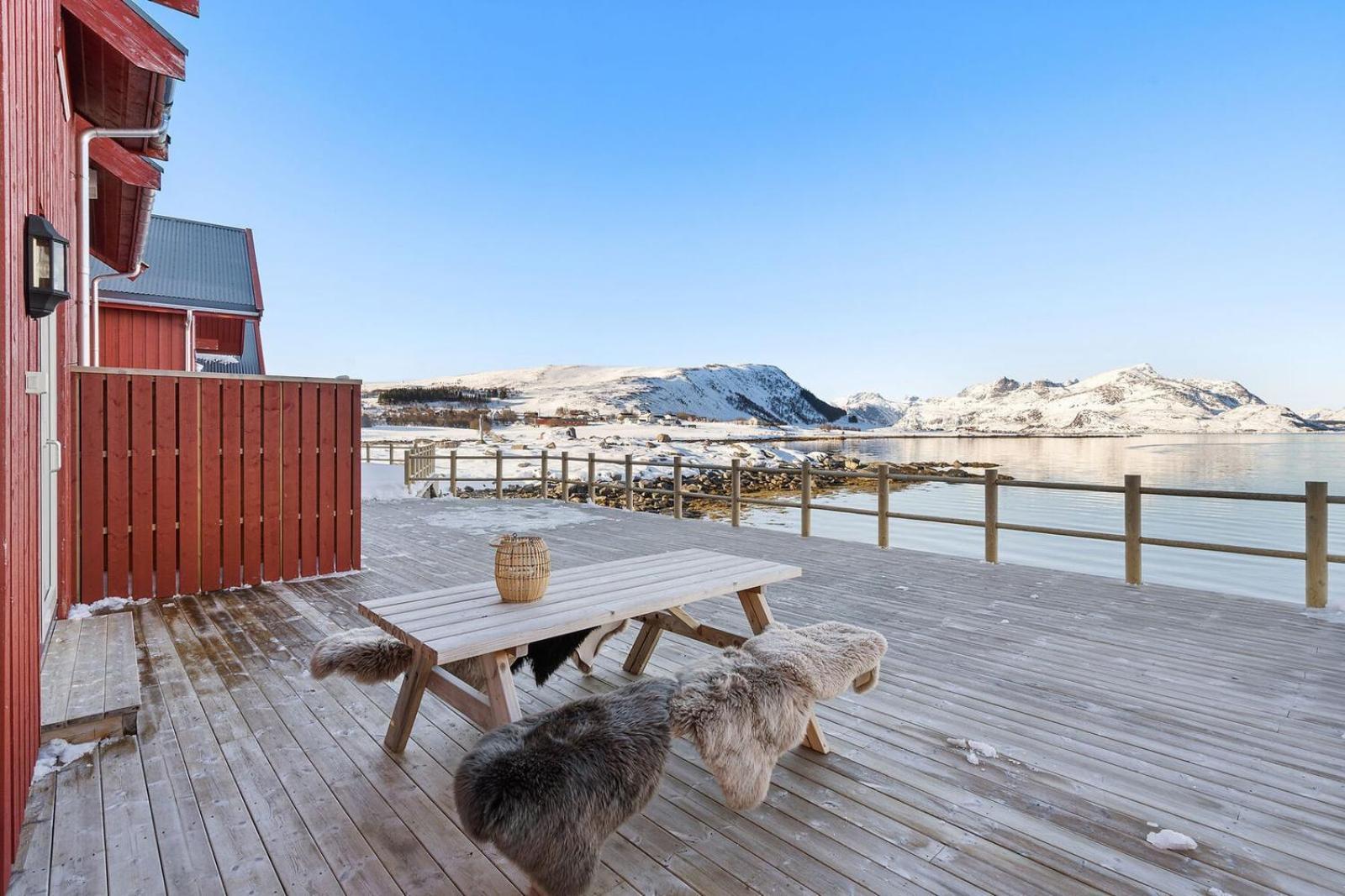 Nappstraumen Seafront Cabin, Lilleeid 68 Gravdal  Dış mekan fotoğraf